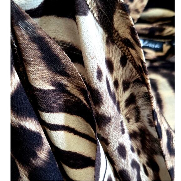 Blast Women’s Large Long Sleeve Animal Print Top - Picture 6 of 6